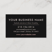 Loyalty Card Eyelashes Makeup Rose Treuekarte (Rückseite)