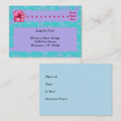 Loyalty Card für den Hair Designer Lavender & Aqua Visitenkarte (Vorne/Hinten)