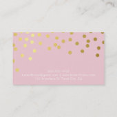 LOYALTY CARD glam conetti hübsch rosa Gold Treuekarte (Rückseite)