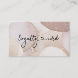Loyalty Card Glitzer 10 Nails Lashes Schönheit Visitenkarte