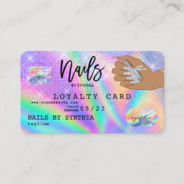 Loyalty Card Nails Kreditkarte Visitenkarte