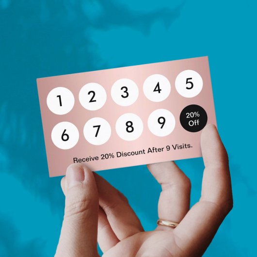 Loyalty Card Rose Loyalität - Falconeria Loyalität Treuekarte