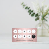 Loyalty Card Rose Loyalität - Falconeria Loyalität Treuekarte (Stehend Vorderseite)