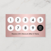 Loyalty Card Rose Loyalität - Falconeria Loyalität Treuekarte (Vorderseite)