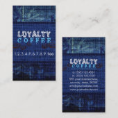 Loyalty Coffee Punch Burlap Look #10 Treuekarte (Vorne/Hinten)