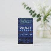 Loyalty Coffee Punch Burlap Look #10 Treuekarte (Stehend Vorderseite)