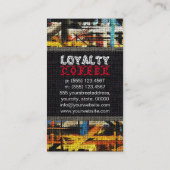 Loyalty Coffee Punch Burlap Look #20 Treuekarte (Rückseite)