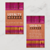 Loyalty Coffee Punch Burlap Look #24 Treuekarte (Vorne/Hinten)