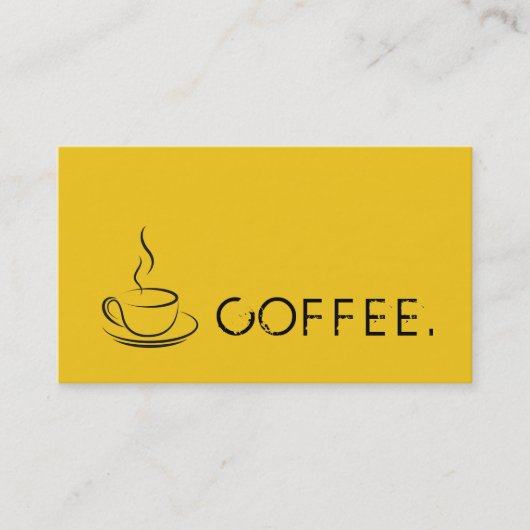 Loyalty Coffee Punch Deep Lemon Hintergrund Treuekarte (Vorderseite)