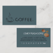 Loyalty Coffee Punch Deep Space Sparkle Hintergrun Treuekarte (Vorne/Hinten)