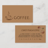 Loyalty Coffee Punch - Hintergründe Treuekarte (Vorne/Hinten)