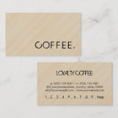 Loyalty Coffee Punch Holzschau #2 Treuekarte (Vorne/Hinten)