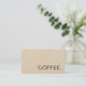 Loyalty Coffee Punch Holzschau #2 Treuekarte (Stehend Vorderseite)