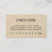 Loyalty Coffee Punch Holzschau #2 Treuekarte (Rückseite)