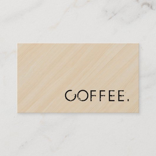 Loyalty Coffee Punch Holzschau #2 Treuekarte (Vorderseite)