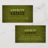 Loyalty Coffee Punch Holzschau #6 Treuekarte (Vorne/Hinten)