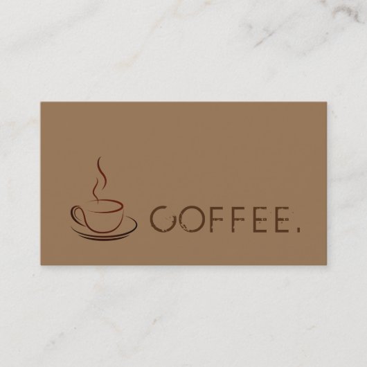 Loyalty Coffee Punch Moderner Hintergrund Treuekarte (Vorderseite)