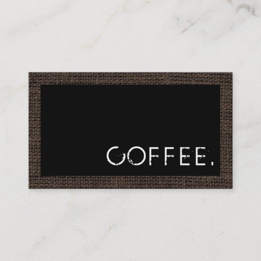 Loyalty Coffee Punch Moderner schwarzer Hintergrun Treuekarte (Vorderseite)