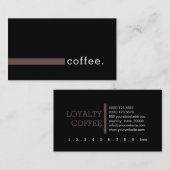 Loyalty Coffee Punch Modernes Leben Treuekarte (Vorne/Hinten)