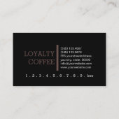 Loyalty Coffee Punch Modernes Leben Treuekarte (Rückseite)