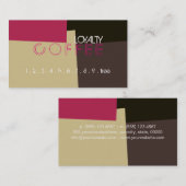Loyalty Coffee Punch Retro Farbmuster #2 Treuekarte (Vorne/Hinten)