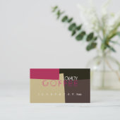 Loyalty Coffee Punch Retro Farbmuster #2 Treuekarte (Stehend Vorderseite)