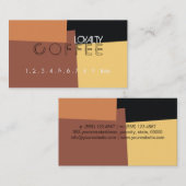 Loyalty Coffee Punch Retro Farbmuster #6 Treuekarte (Vorne/Hinten)