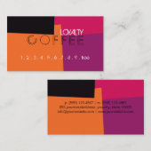 Loyalty Coffee Punch Retro Farbmuster #9 Treuekarte (Vorne/Hinten)