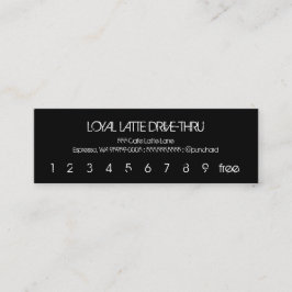 Loyalty Latte Mini Loyalty Drive Thru Treuekarte