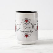 Loyalty Liebe Freundschaft Claddagh Coffee Tasse (Mittel)