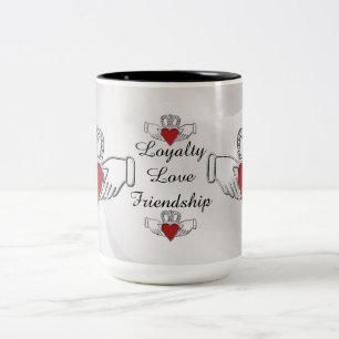 Loyalty Liebe Freundschaft Claddagh Coffee Tasse