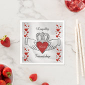 Loyalty Liebe Freundschaft Claddagh Napkins Serviette (Beispiel)