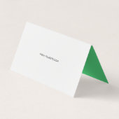 Loyalty Modern Minimalistisch Emerald Visitenkarten (Rückseite)