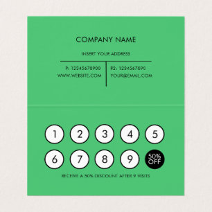 Loyalty Modern Minimalistisch Emerald Visitenkarten