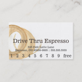 Loyalty News Font Coffee Stain Punchcard Treuekarte