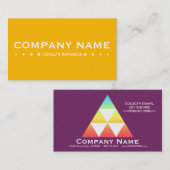 LOYALTY Programm Pyramidenkarte (farblich anpassba Treuekarte (Vorne/Hinten)