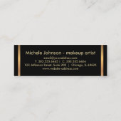 Loyalty Punch Card - Dunkle Rose Glitzer und Marmo Treuekarte (Rückseite)