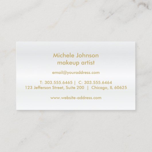 Loyalty Punch Card - Hot Pink Glitzer Treuekarte (Rückseite)