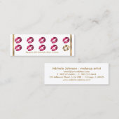 Loyalty Punch Card - Hot Pink Glitzer - Weiß Treuekarte (Vorne/Hinten)