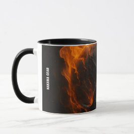 Loyalty Taste Better” – Flaming Skull Tribal Mug Tasse