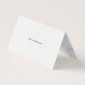 Loyalty White Marble Muster Visitenkarten (Rückseite)