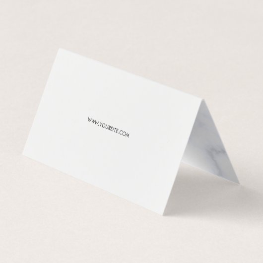 Loyalty White Marble Muster Visitenkarten (Rückseite)