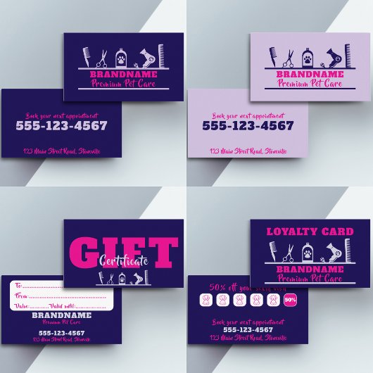 Loyaly Card Pet Care Pflegedienst Visitenkarte