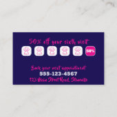 Loyaly Card Pet Care Pflegedienst Visitenkarte (Rückseite)