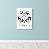 Loyola Familienwappen Leinwanddruck (Insitu (Holzboden))