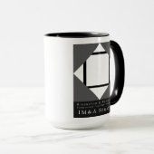 Lozenges mit 4 Linien Tasse (VorderseiteRechts)