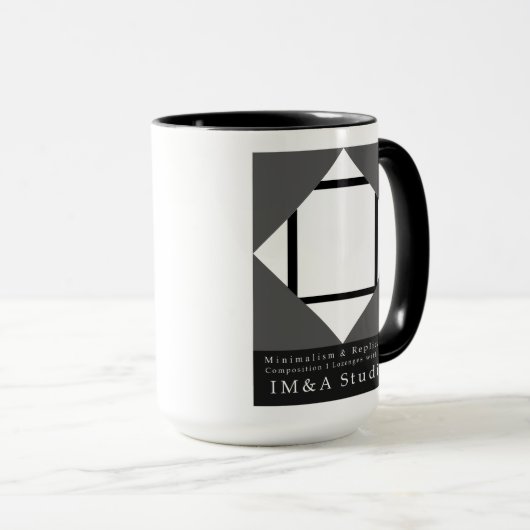 Lozenges mit 4 Linien Tasse (VorderseiteRechts)