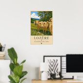 Lozère-Kühe Poster (Heimbüro)