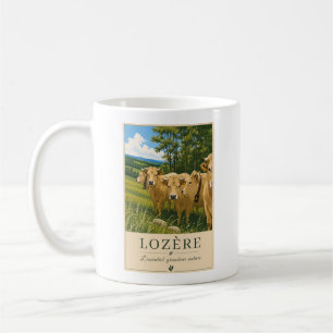 Lozère-Kühe – Vintage-Tasse Kaffeetasse