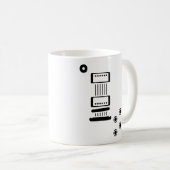 LP-ähnliche E-Gitarrenikone Kaffeetasse (VorderseiteRechts)